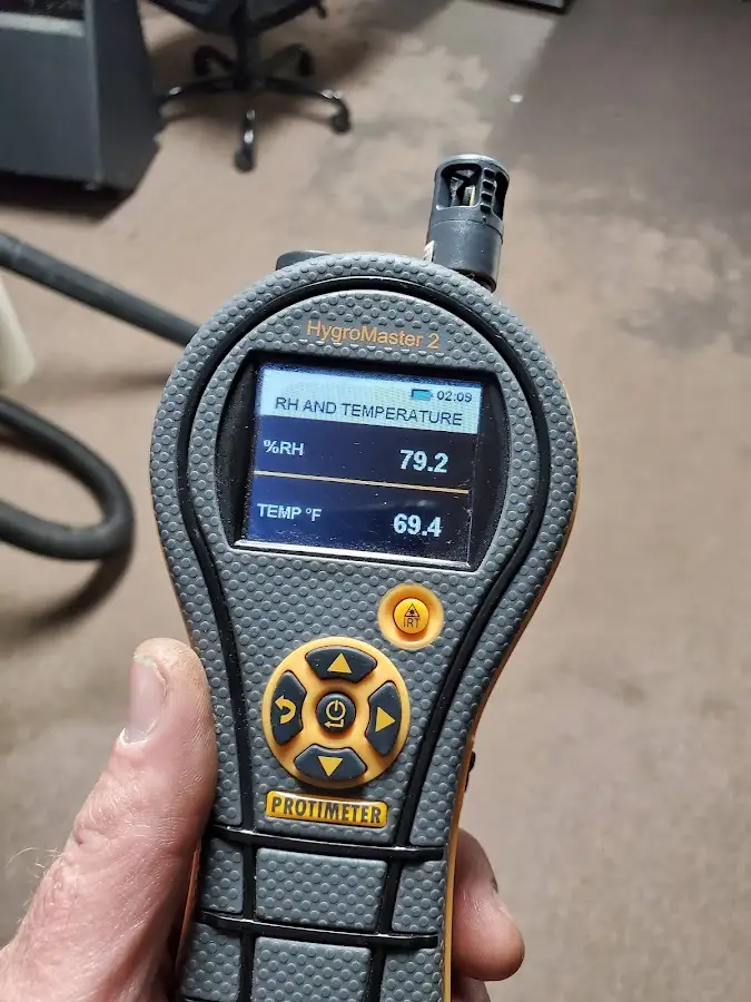 Moisture meter humidity assessment for Fire & Smoke Damage Restoration in Barnstead